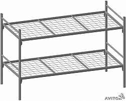 Железные кровати для детских лагерей , кровати одноярусные, двухъярусные, трехъярусные оптом - фото 3