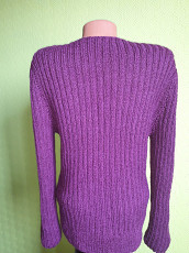Вязаный пуловер - фото 4