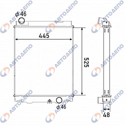 Mitsubishi fuso, canter 2002-2004 радиатор арт. Mi-0161-48