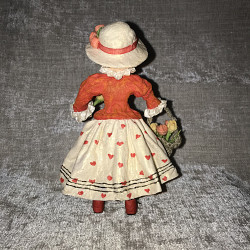 Ватная кукла «Цветочница» - фото 4