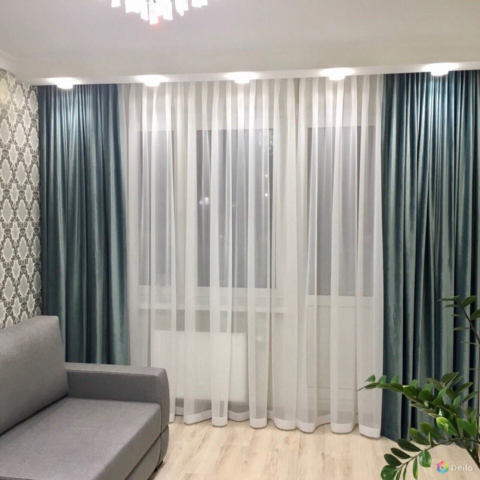 шторы тюль для гостиной в современном стиле