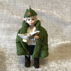 Ватная кукла «Дети Победы»12 см