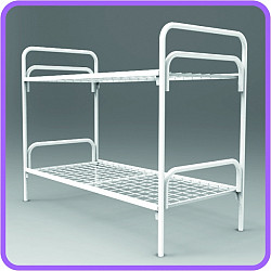 Железные кровати для строителей в бытовки, кровати одноярусные, кровати двухъярусные из металла - фото 8