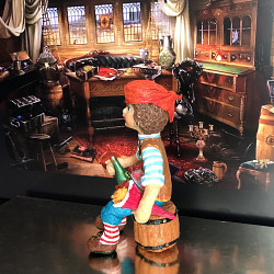 Ватная игрушка на елку « Влюблённый пират» 12 см - фото 6