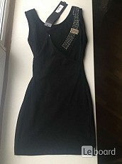 Платье новое philipp plain 44 46 м турция черное мини хлопок - фото 3