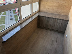 Столешница на кухню из светло-серого гранита - фото 8