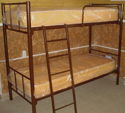 Кровати на металлокаркасе, двухъярусные, односпальные для хо - фото 8