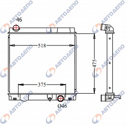 Mitsubishi fuso, canter радиатор арт. Mi-0162-48-at