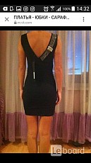 Платье новое philipp plain 44 46 м турция черное мини хлопок - фото 6