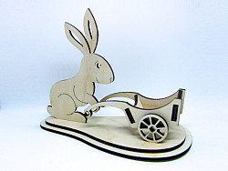 Подставка "Пасхальный кролик с тачкой" - фото 4