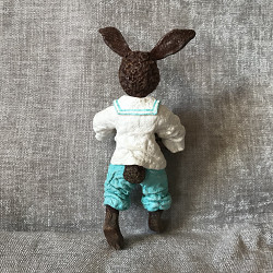 Ватная кукла « Пасхальный кролик» 14 см - фото 6
