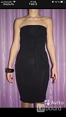 Платье новое peg италия м 46 чёрное футляр сарафан по фигуре - фото 1