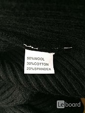 Платье новое чёрное м 46 вязаное футляр по фигуре миди шерст - фото 5