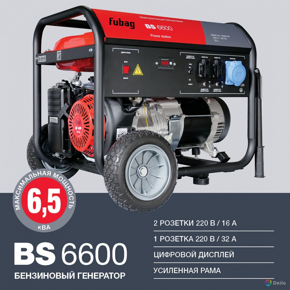 Бензиновый генератор Fubag BS 6600