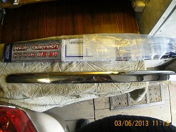 Хром накладка крышки багажника Шевроле Лацетти седан - фото 3