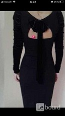 Платье футляр новое м 46 чёрное миди по фигуре ткань плотная - фото 3