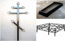 Крест металлический 15х15