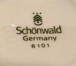 Чашки кофейные Schonwald Germany (Бавария ) , фарфор 6 штук - фото 3