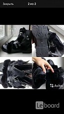 Ботинки новые мужские зима кожа черные 43 размер сапоги унты - фото 3