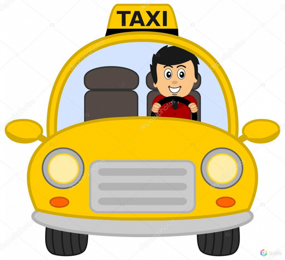 Изображение таксиста для детей