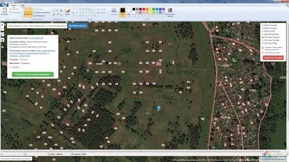 Публичная кадастровая карта пос двуречье нсо