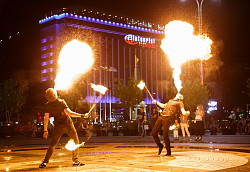 Огненное пиротехническое фаер шоу / Fire show - фото 4