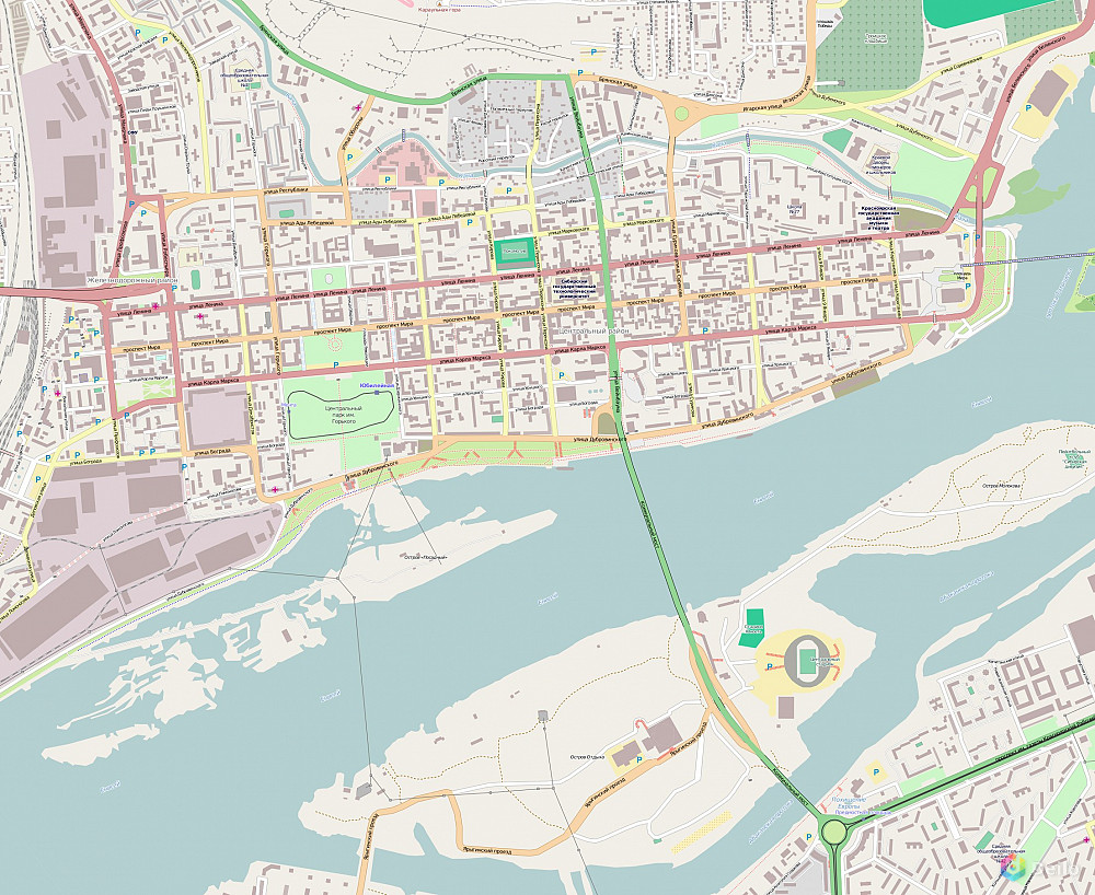 карта красноярска фото