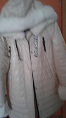 Дубленка и куртка из экокожи молочного цвета Польша РУТЭ - фото 5