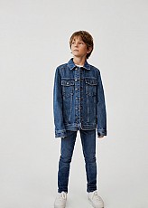 Куртка новая джинсовая mango на мальчика синяя 146 152 см xs - фото 4