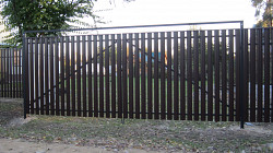 Забор из металлоштакетника - фото 3