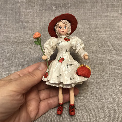 Ватная кукла « Рафаэллочка»13 см