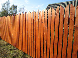 Деревянный забор - фото 6