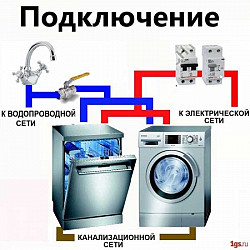 Установка и подключение стиральных и посудомоечных машин - фото 3