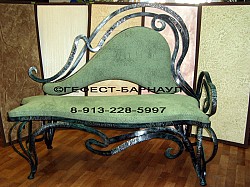 Мебель кованая для прихожей вешалка этажерка пуфик банкета - фото 9