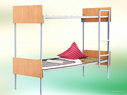 Железные кровати для детских лагерей , кровати одноярусные, двухъярусные, трехъярусные оптом - фото 8