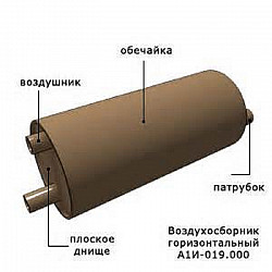 Воздухосборник вертикальный и горизонтальный с плоским и эле - фото 5