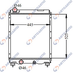 Mitsubishi fuso, canter 2002-2004 радиатор арт. Mi-0160-48