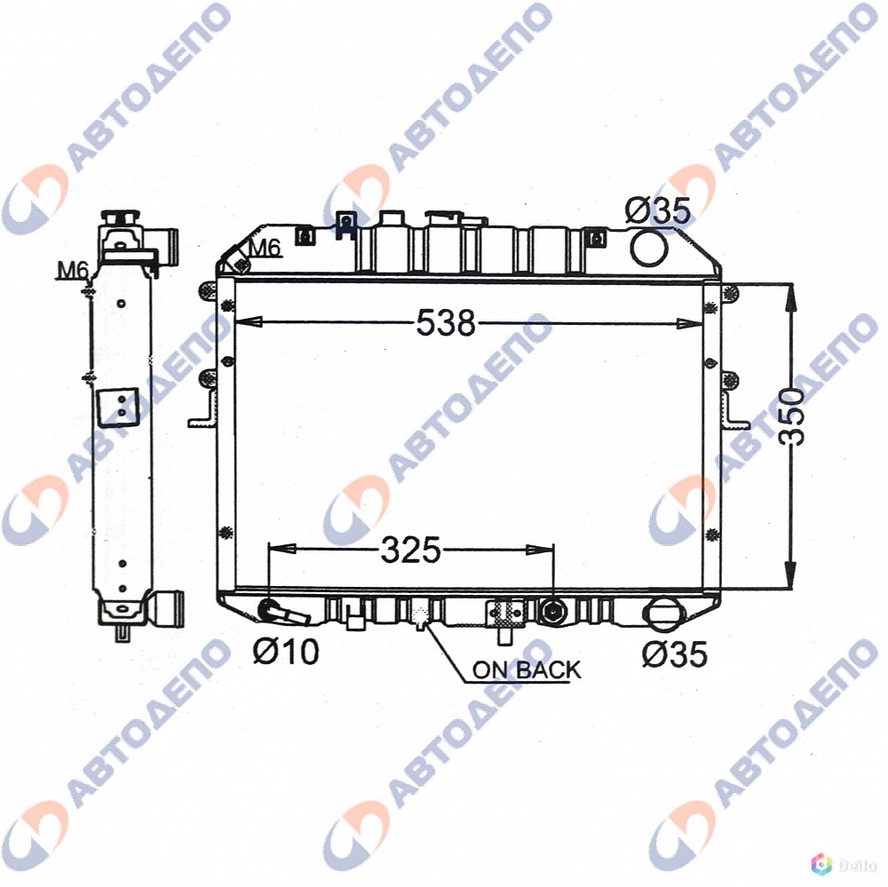 Mazda bongo 1995-2002 радиатор ma-27007-26-at