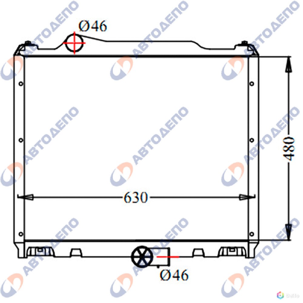 Mitsubishi canter rosa 2008- радиатор арт. Mi-0154-48