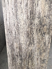 Серый коричневый состаренный камень травертин 15*300*600 - фото 3