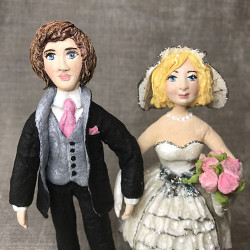 Свадебные ватные куклы