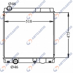 Mitsubishi fuso, canter 2002-2005 радиатор арт. Mi-0163-36