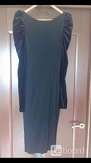 Платье футляр новое м 46 чёрное миди по фигуре ткань плотная - фото 5