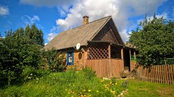 Добротный дом с хоз-вом и баней на хуторе под Псковскими Печ