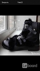Ботинки новые мужские зима кожа черные 43 размер сапоги унты
