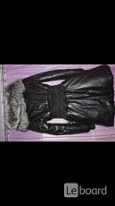 Пуховик куртка новая fashion furs италия 44 46 s m кожа черн - фото 4