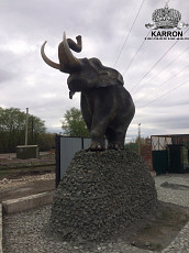 Скульптура Металлический "Слон" - фото 3