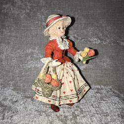 Ватная кукла «Цветочница» - фото 7