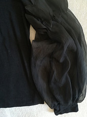 Блузка нарядная чёрная, р-48(50) - фото 4
