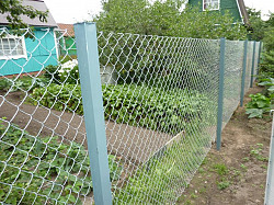 Забор из сетки Рабица - фото 7